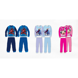 Detské pyžamo Frozen, Minnie alebo Spiderman zo 100 % bavlny