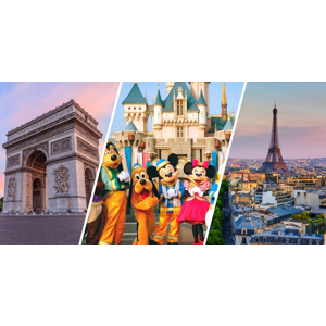 Letecký zájazd Paríž a Disneyland na 4 dni s ubytovaním v hoteli, raňajkami a prehliadkou mesta so sprievodcom