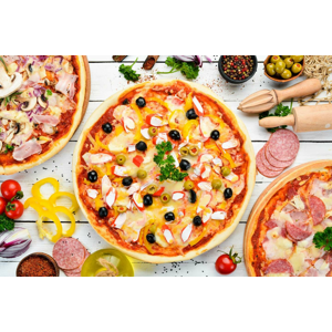 Obľúbené pizza slimáky alebo pizza podľa výberu v pizzerii Si-Si