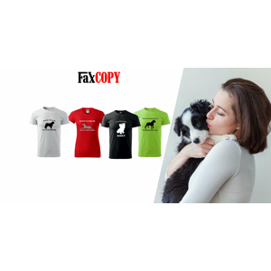 Originálne tričko s motívom plemená psov alebo vlastným motívom s osobným odberom ZADARMO až v 40 predajniach FaxCOPY