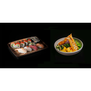 Poctivé sushi menu v Sushinami: Romantické, Sólo, Šiša, Celovečerné, Poké Bowl