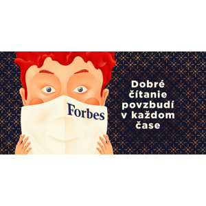 Ročné predplatné mesačníka Forbes + rúško s logom z kvalitnej textílie ako darček
