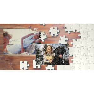 Rodinná zábava pri skladaní puzzle s vašou fotografiou