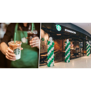 Starbucks oslavuje! 50 % zľava na vybraný merch + ľubovoľný nápoj veľkosti Tall zadarmo
