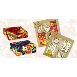 Sviatočné zimné kolekcie čajov APOTHEKE a JUVAMED aj v darčekovom balení