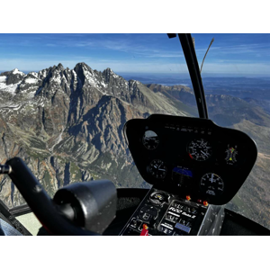 Vyhliadkové a zážitkové lety vrtuľníkom pre 1 - 3 osoby - prelet až z výšky 10000 Ft (3km) s profesionálnym pilotom